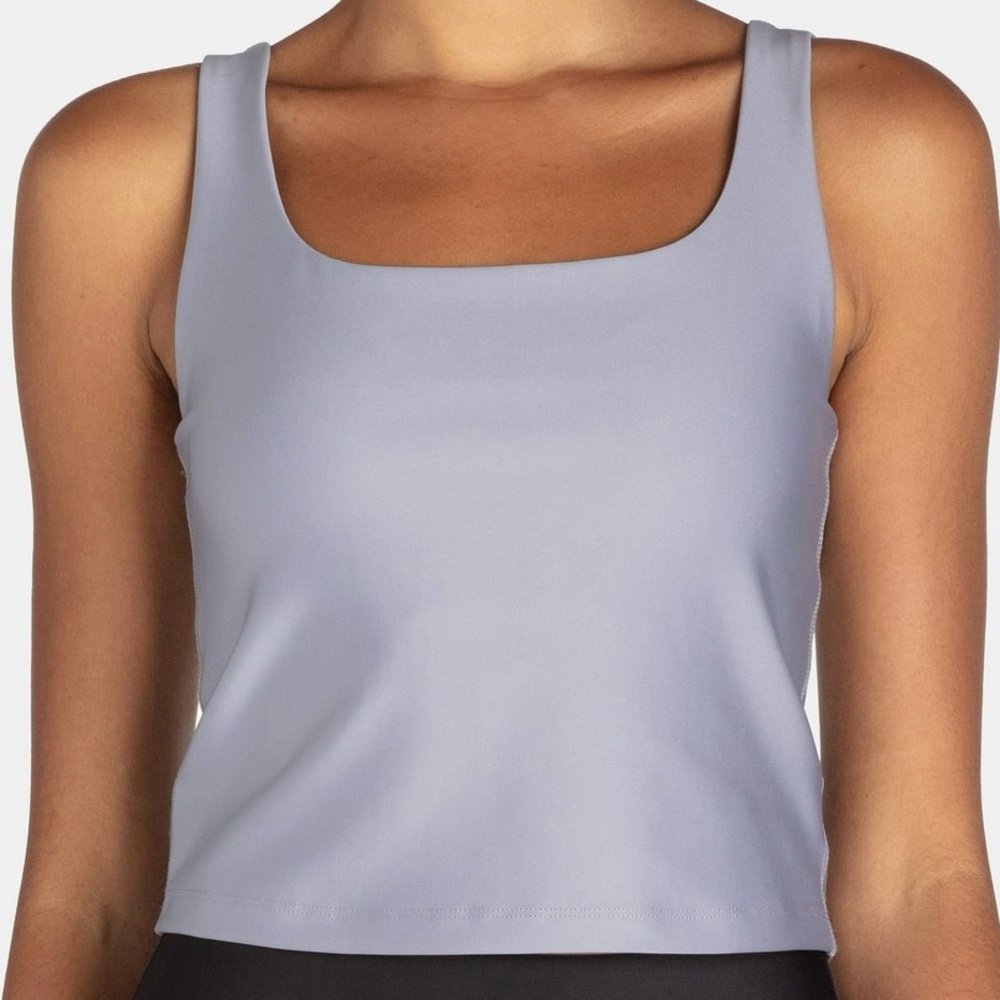 Avia Light Gray Square Neck Tank Top Like New
